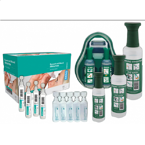 Braun Eye Wash Bottles 500ml (X5) Saline Eyewash Wash Station bottle